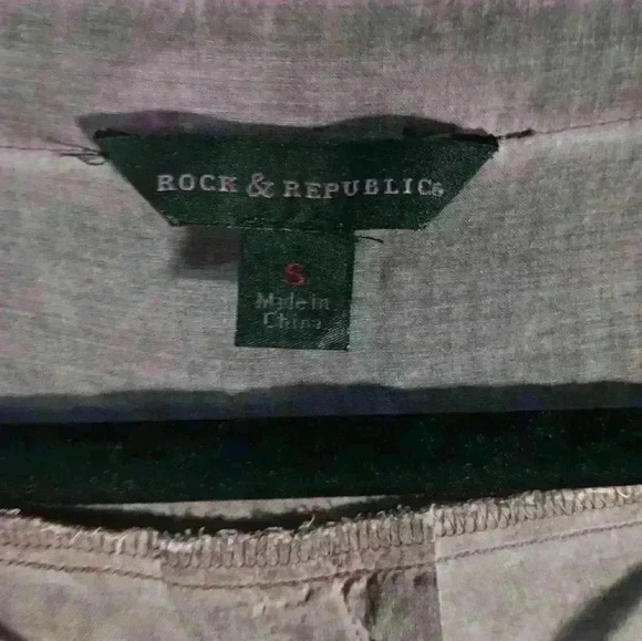 Rock & Republic womens tunic purplish gray top S - Picture 3 of 6
